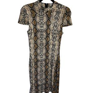 I.Am.Gia. Dress. Small. Black and Brown. Short sleeves  005